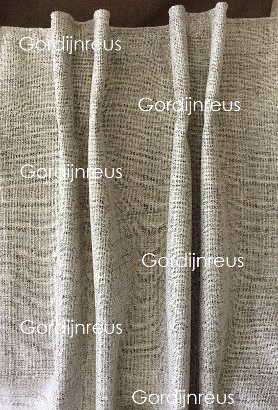 100% Verduisterend Plooigordijn Limestone 2 stuk 280x250cm