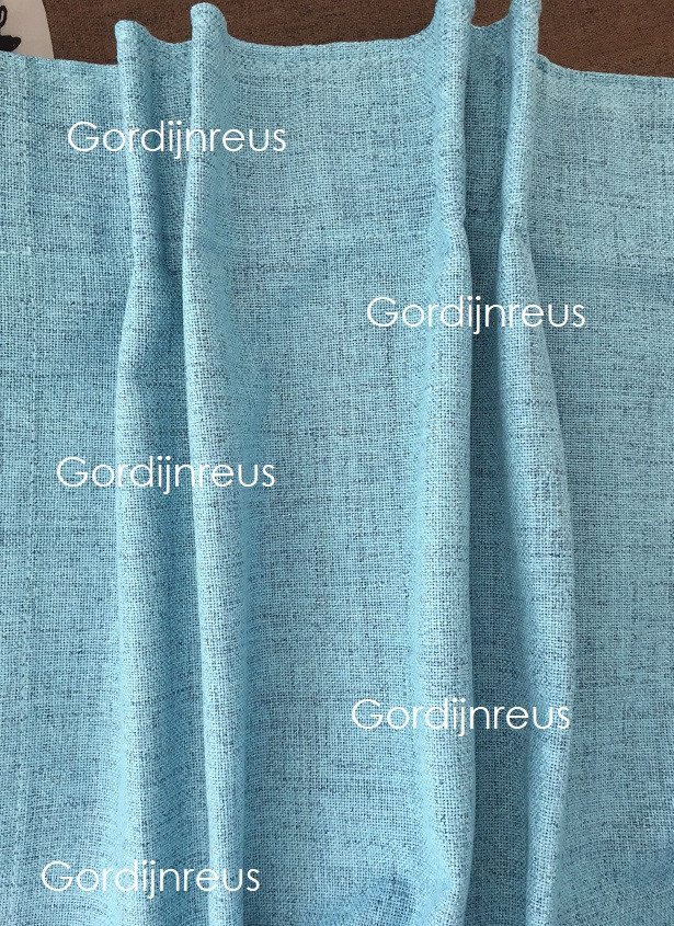 100% Verduisterend Plooigordijn Turquoise 270 cm breed