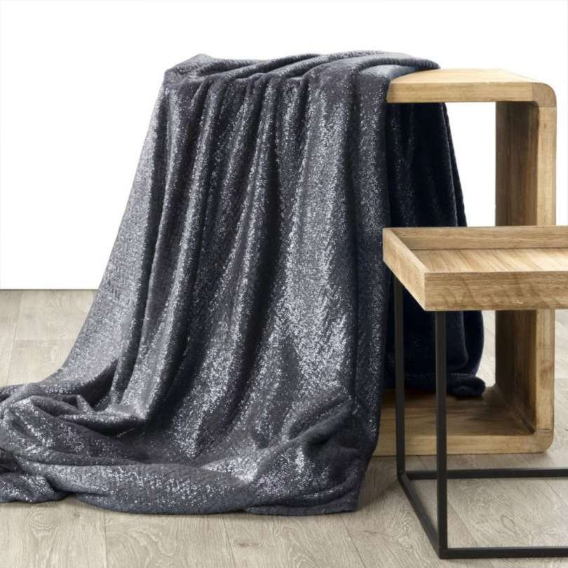 LUXE SPREI GLANS DONKERGRIJS