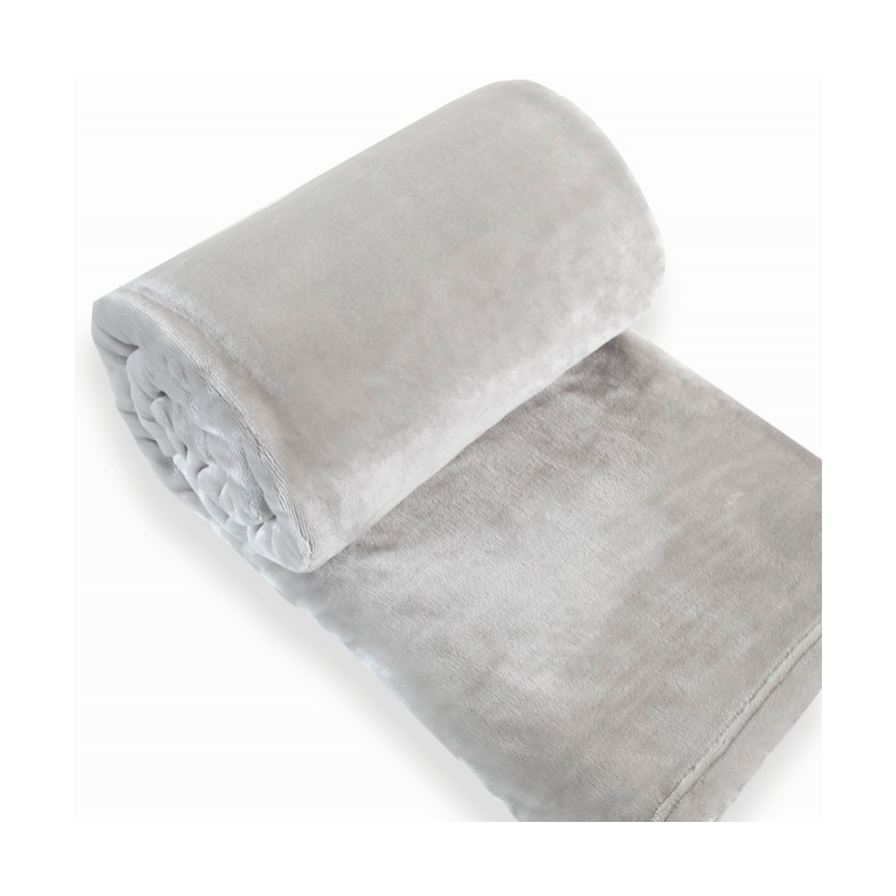LUXE SPREI VELVET LICHTGRIJS