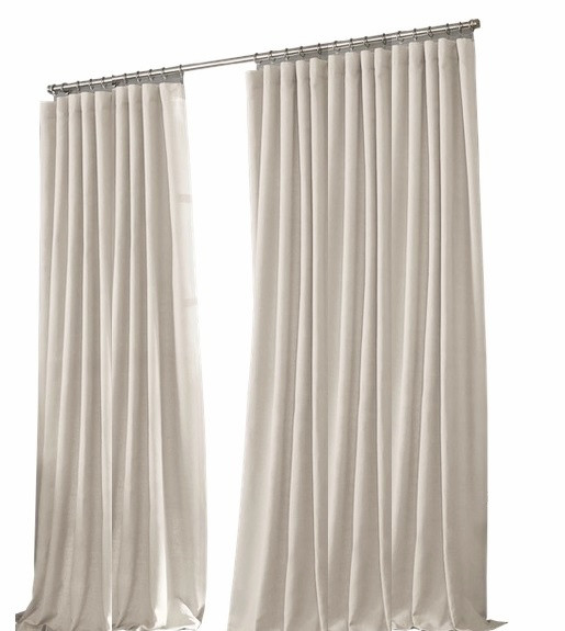 zondaar Heup pad OP=OP Gordijn ECRU BASIC Met Plooiband breedte 290 2 stuks