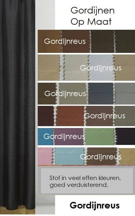 Bali Effen Kleuren Verduisterende Gordijn Op Maat Direct Bestellen