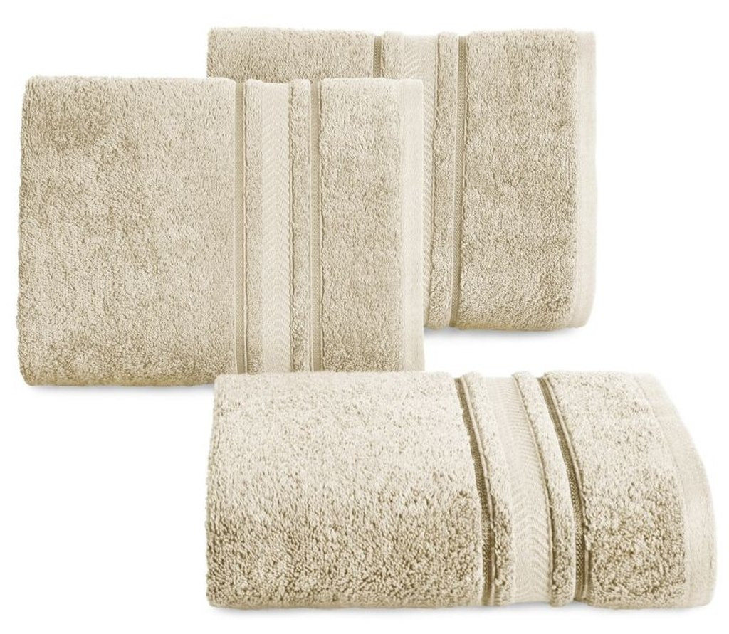 HANDDOEK LUXE KATOEN BEIGE