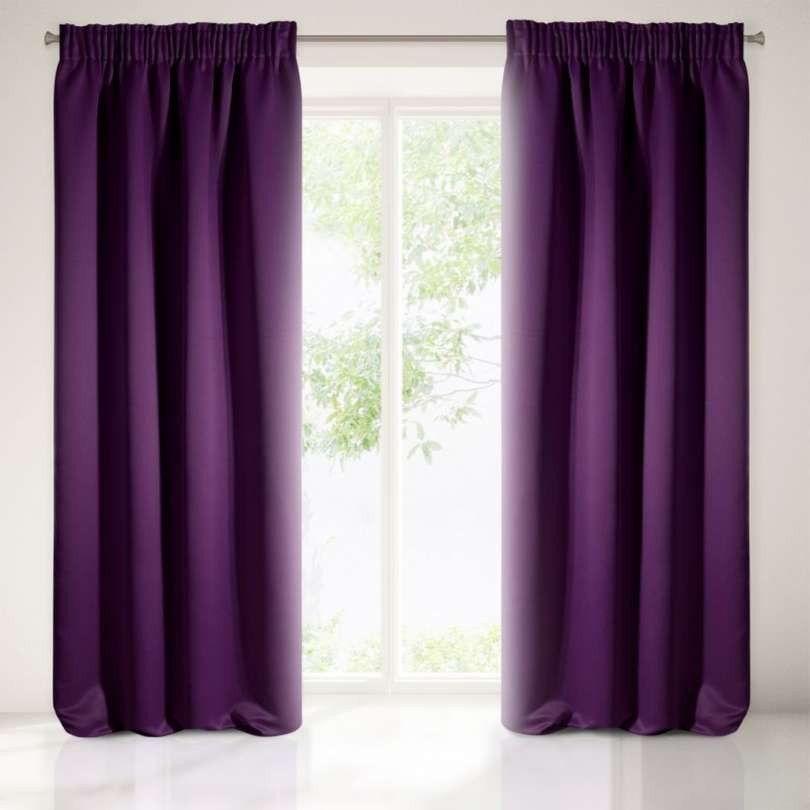 VERDUISTERENDE PLOOIGORDIJN paars 135x270cm x 2stuks