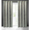 VELOURS GORDIJN MET RINGEN GRIJS met GOUD 140X250cm 2 STUKS