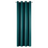 Verduisterende gordijn DONKER turquoise met ringen 140x250