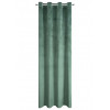 Verduisterende velours gordijn groen met ringen 140x250