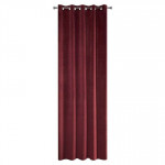 VELOURS RINGGORDIJN DONKERROOD 140X250CM